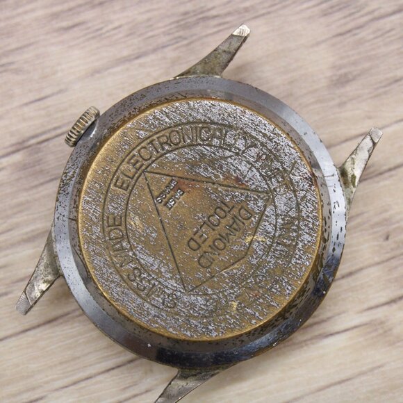 Vintage Endura Swiss Watch Mens Silver Tone Stainless Steel Classic White Dial - Picture 5 of 5